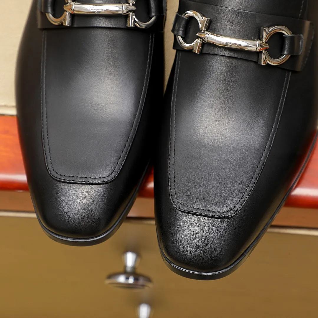 Men's shoes 💰600 🕷🕷🐂【Ferragamo】 Popular fashionable casual shoes🇨🇳Official website counter 1:1 production, original mold opening💯Good quality can be seen, imported high-end first-layer pebbled calfskin, water-dyed🐂leather lining🌿very clear texture, high-quality waterproof, non-slip and wear-resistant outsole🎋high quality and low price, truly handmade🍓, 7 colors available! Code number 38-44 (45. To be customized)